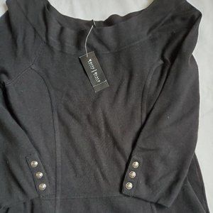 NWT sz S black knit dress~SALE